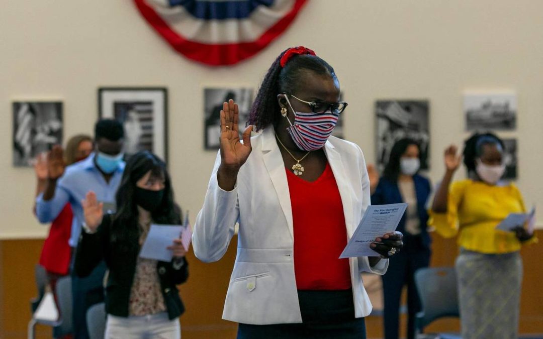 ‘I can’t wait to vote.’ Miami immigrants become U.S. citizens in time to pick a president